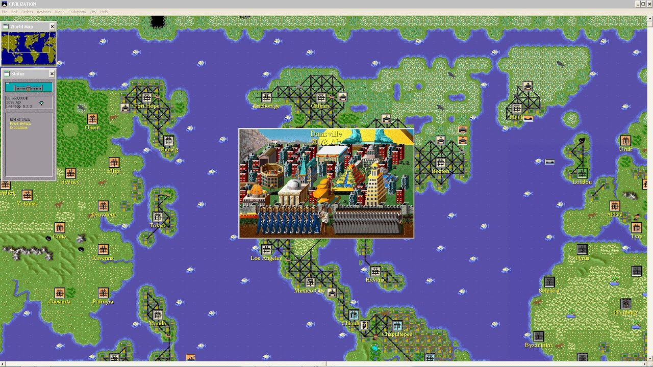 SID MEIER'S CIVILIZATION 1 MAIN TOUR - Playing In HD With Mods & Scenarios