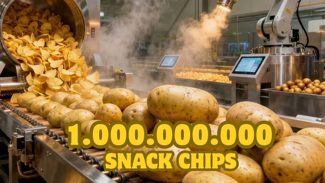 Inside the Mega Factory That Turns Potatoes Into Billions of Snack Chips | From Fields to US Market