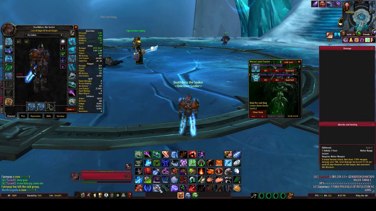 Live WOW - ICC 10HC (Raid 1) no LK - DK Frost