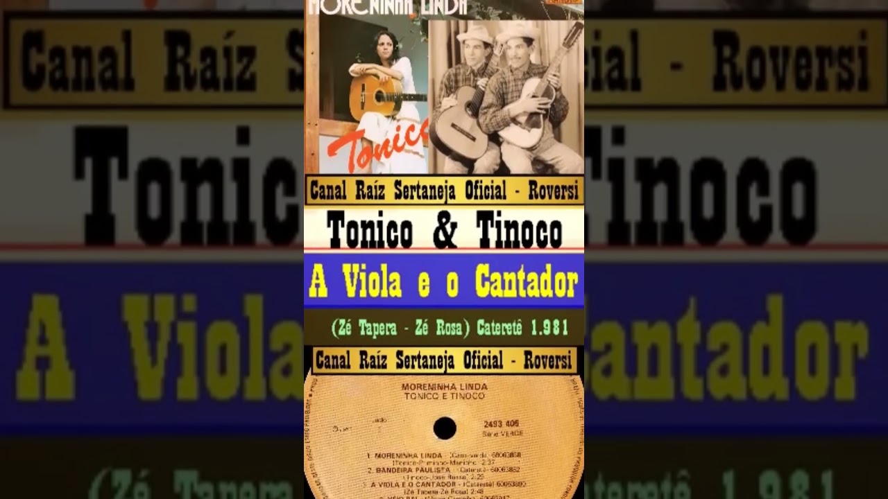 Tônico & Tinoco - A Viola e o Cantador - Cateretê 1.981