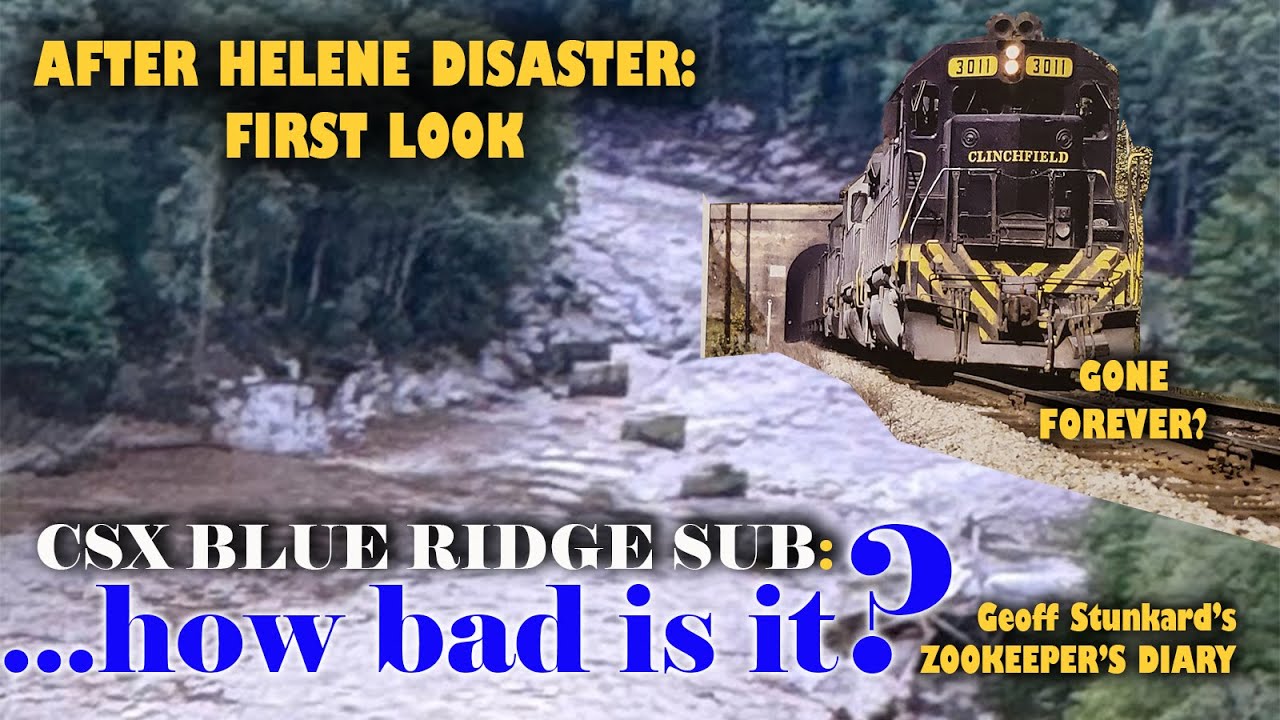 Railroad is GONE? CSX Blue Ridge Sub FIRST LOOK CRISIS Photos ex CRR Nolichuckey River Flood Trains