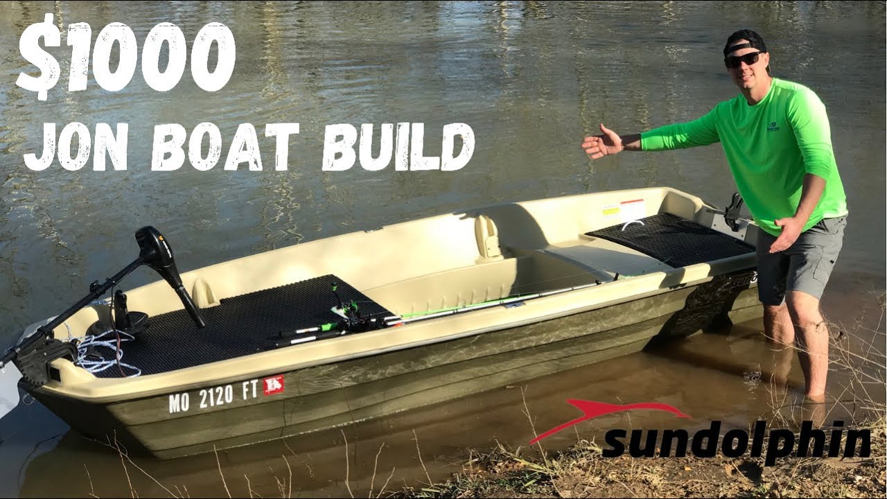 Sun Dolphin American 12 ft Jon boat // Custom Plastic Jon Boat  // Easy DIY Upgrades