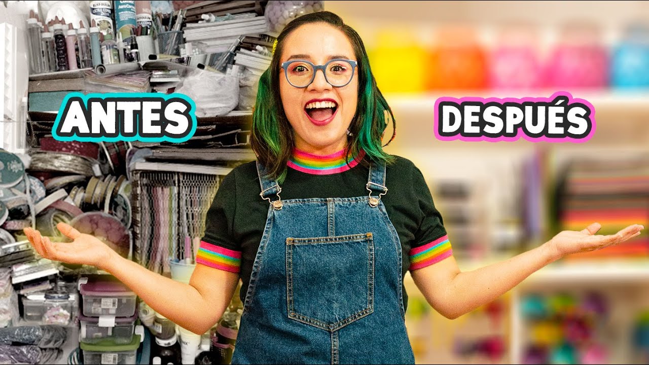 TRANSFORM&Eacute; MI ARMARIO DE ARTE CON COSAS DE MINISO y DIY 😍🌈 ✄ Craftingeek