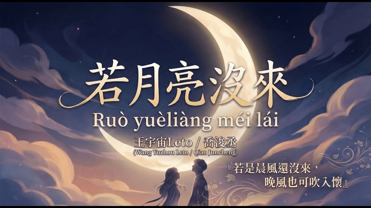 Học tiếng Trung qua bài hát ｜若月亮还没来 🌙｜Chữ Hán + Pinyin