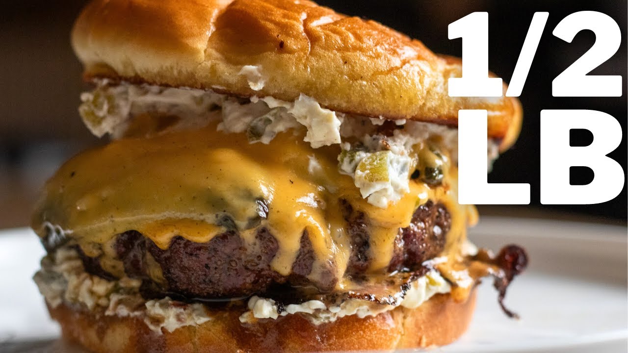 1/2 LB Smoked Jalapeno Popper Burger
