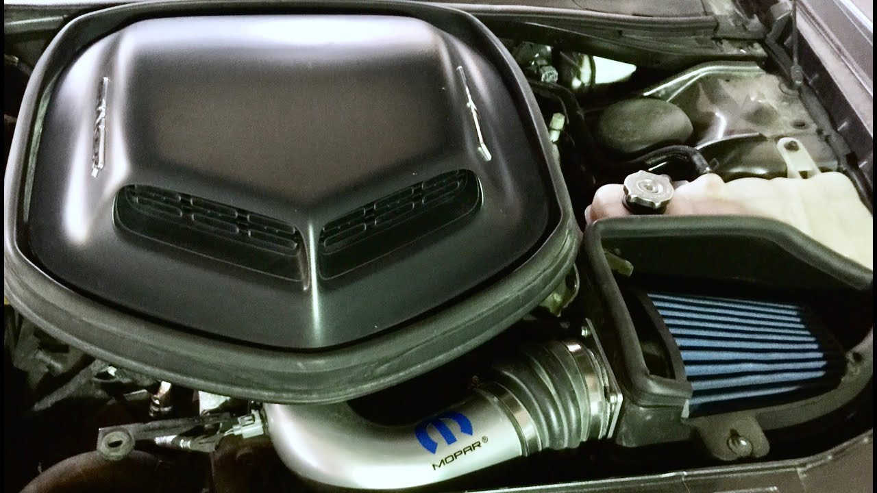Mopar 5.7 Cold Air Intake Install on Challenger get RT Shaker