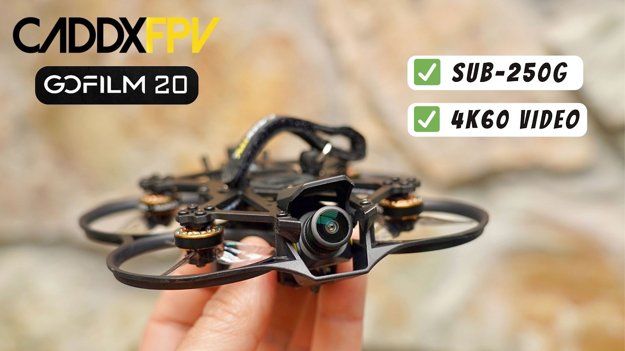 Switch from DJI to Walksnail? 🤔 Caddx GoFilm 20 is sub-250g FPV drone that records 4k 60fps!