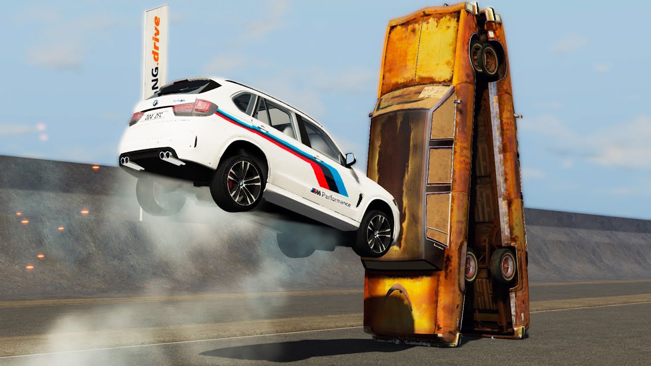 Epic Car Jumps & Crashes #55 - BeamNG Drive | CRASHdriven