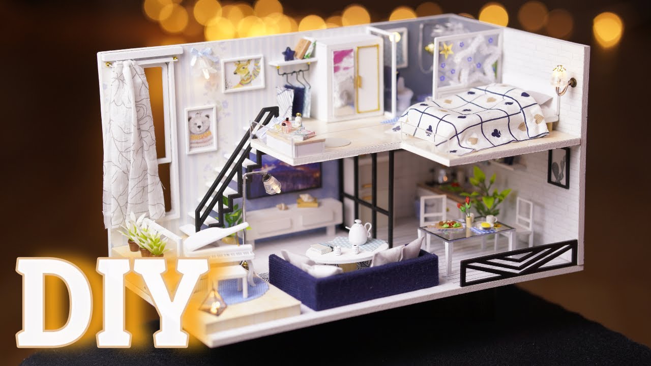 DIY Miniature Dollhouse Kit  [Light shadow of time] Mini Station