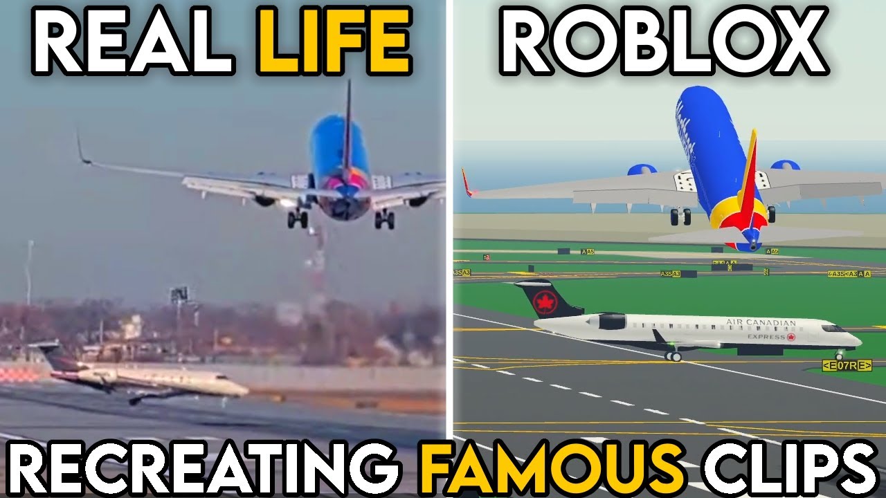 Воссоздание ИЗВЕСТНЫХ авиационных видеороликов в ROBLOX… ✈️ (PTFS) Часть 2