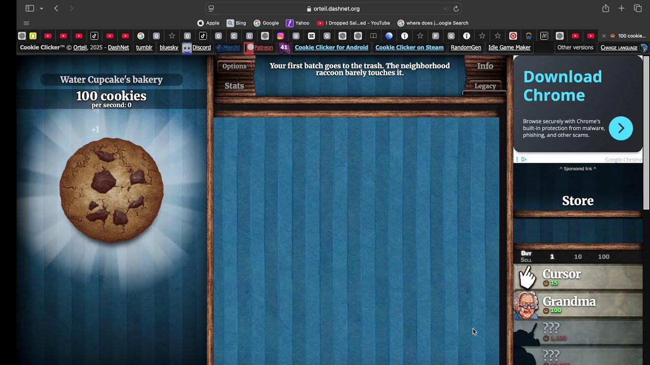 cookie clicker vid