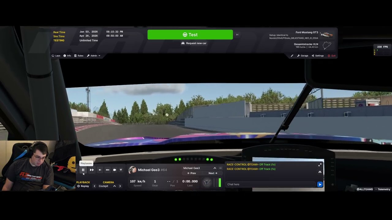 Nords NEC Lap Guide - Mustang GT3 - Full Lap Breakdown