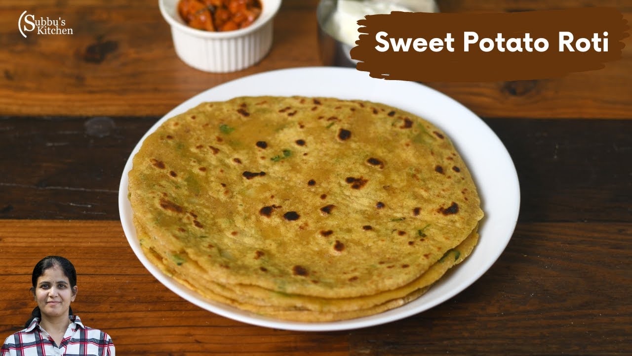 Sweet Potato Roti | Sweet Potato Thepla