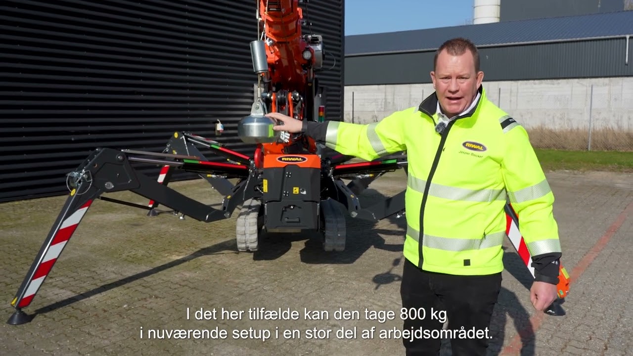 Jekko SPX532 – Kompakt og 100 % elektrisk minikran hos Riwal