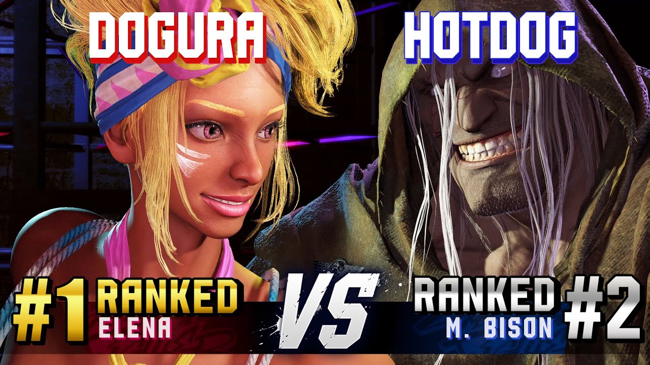 SF6 ▰ DOGURA (#1 Ranked Elena) vs HOTDOG (#2 Ranked M.Bison) ▰ High Level Gameplay