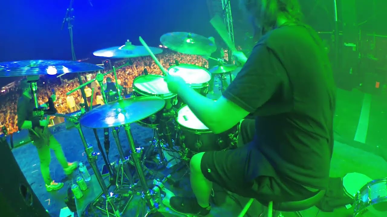 Mike Caputo - Job For A Cowboy - Entombment Of A Machine (live drum cam Blue Ridge Rock Fest 2023)