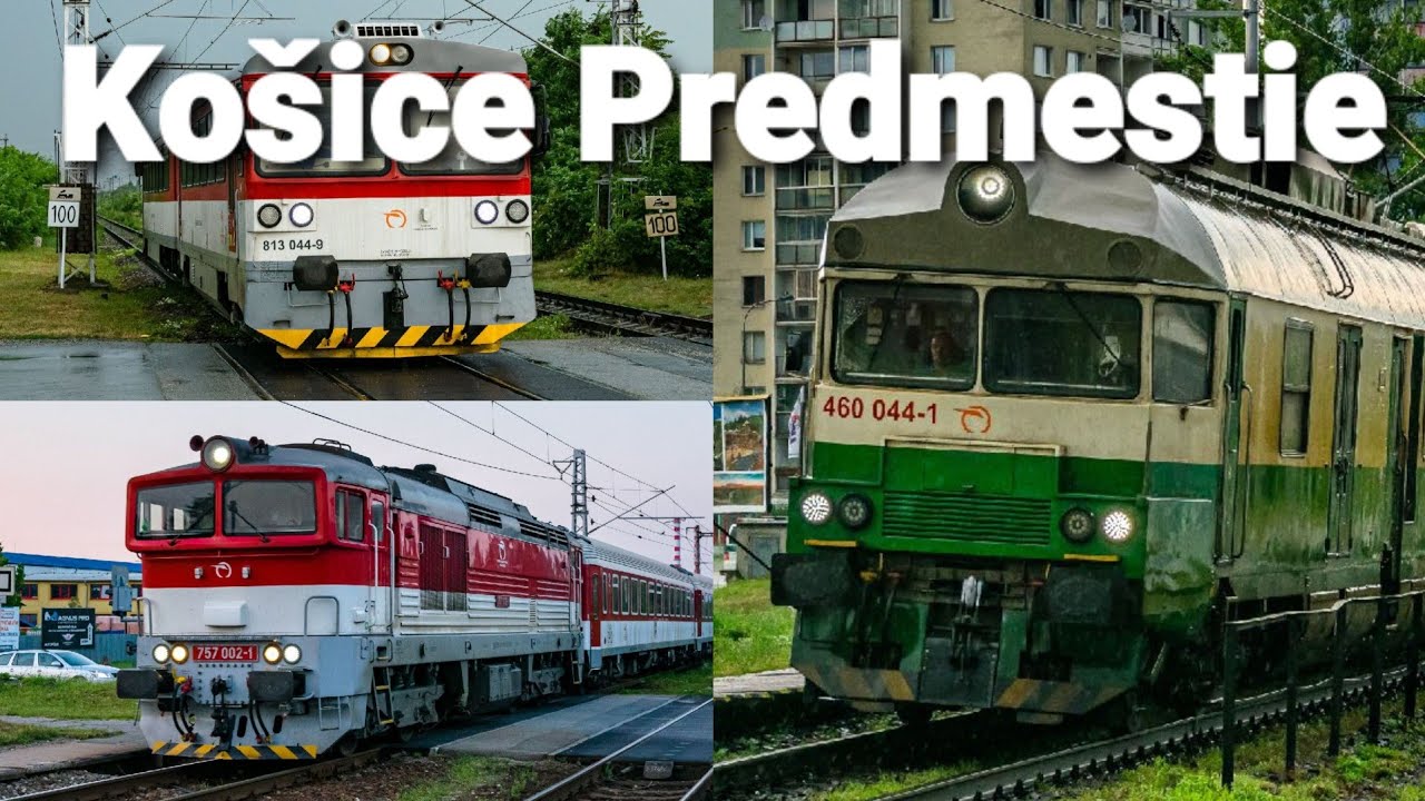 Ko&scaron;ice Predmestie niekoľko vlakov