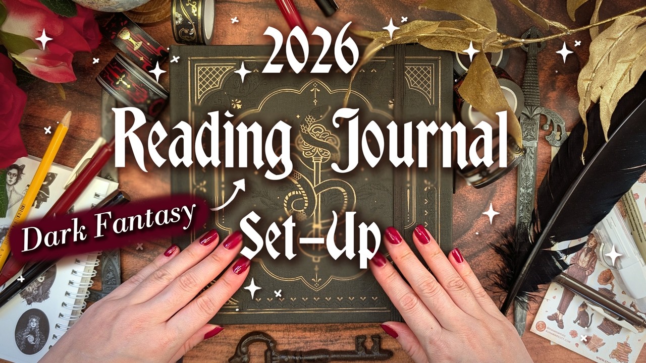 2026  Reading Journal Set-Up - Dark Fantasy theme 🦇✨