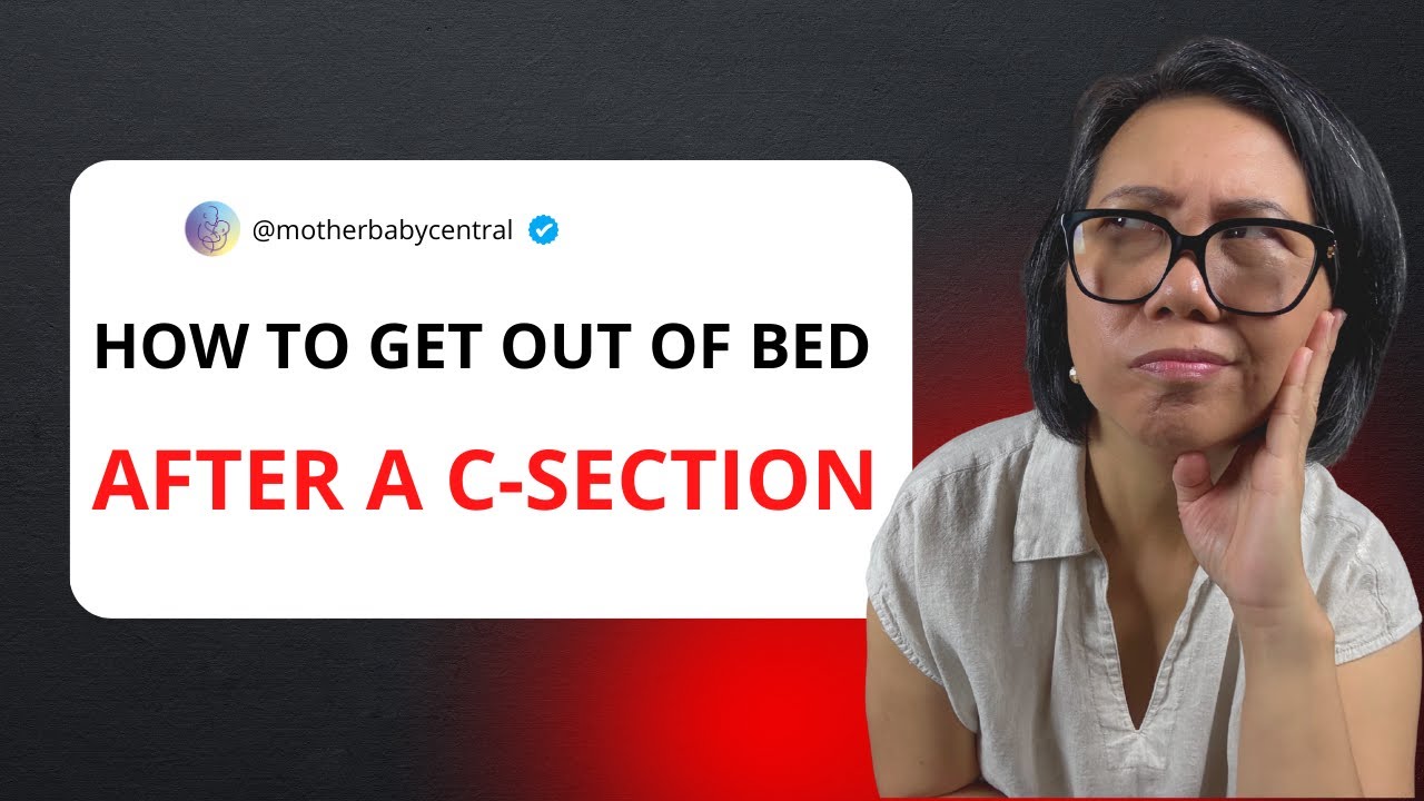 Easiest Way to Get Out Of Bed After a C-Section (Try Now)