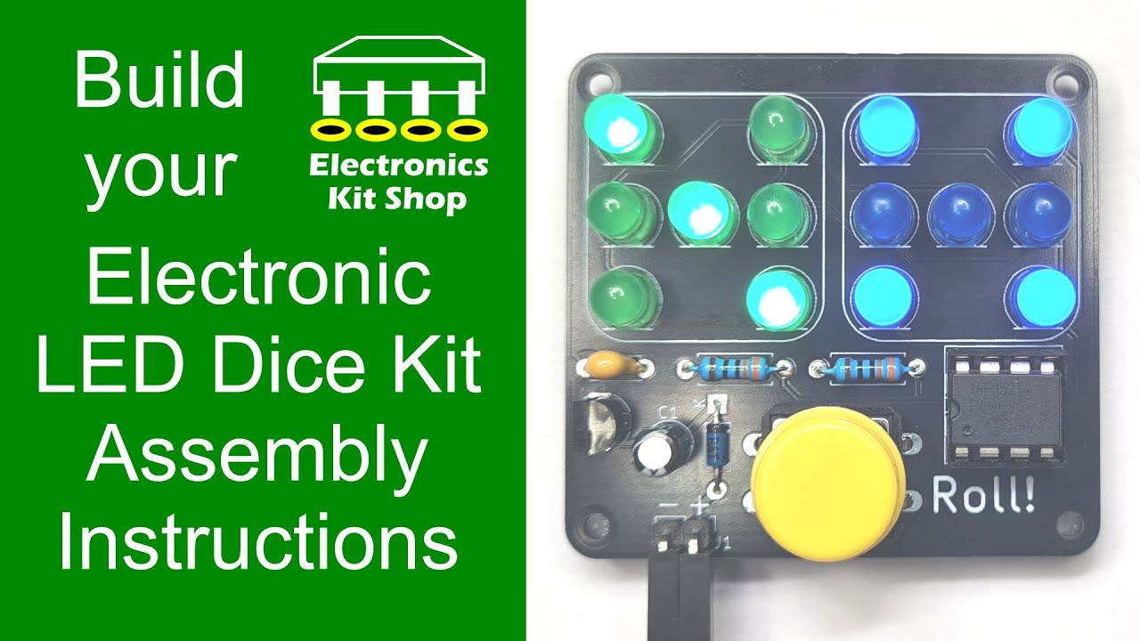 Electronic Dual LED Dice Kit Assembly Instructions