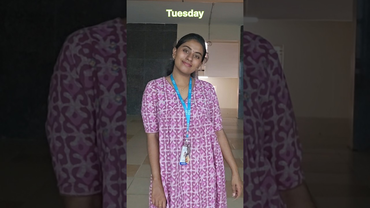 What I wore to my university -VIT Chennai -PART 2 #velloreinstituteoftechnology #vit#student
