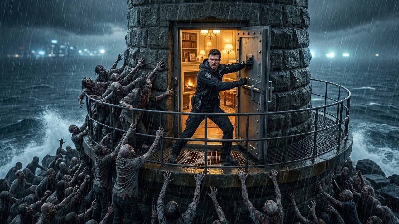 I Turned an Abandoned Lighthouse into a Luxury Zombie Safe House (ASMR)