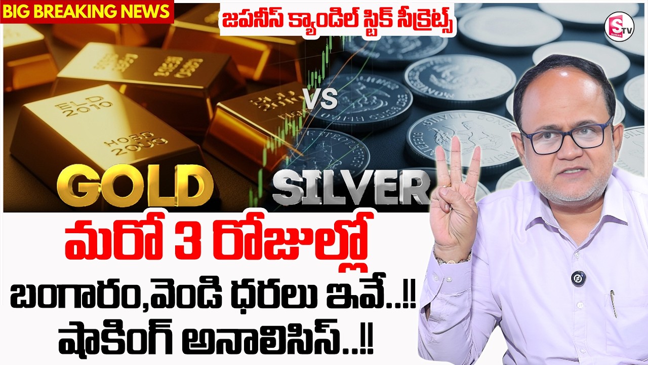 Anil Singh : Analysis of Gold and Silver Price in Telugu | Japanese Candle Sticks | SumanTV Shirisha
