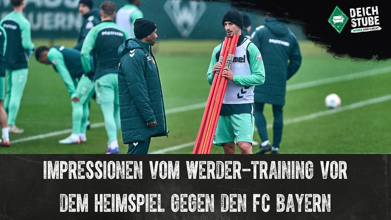 Zwei Rückkehrer und viel Gesprächsbedarf: Impressionen vom Werder-Training vor FC Bayern!
