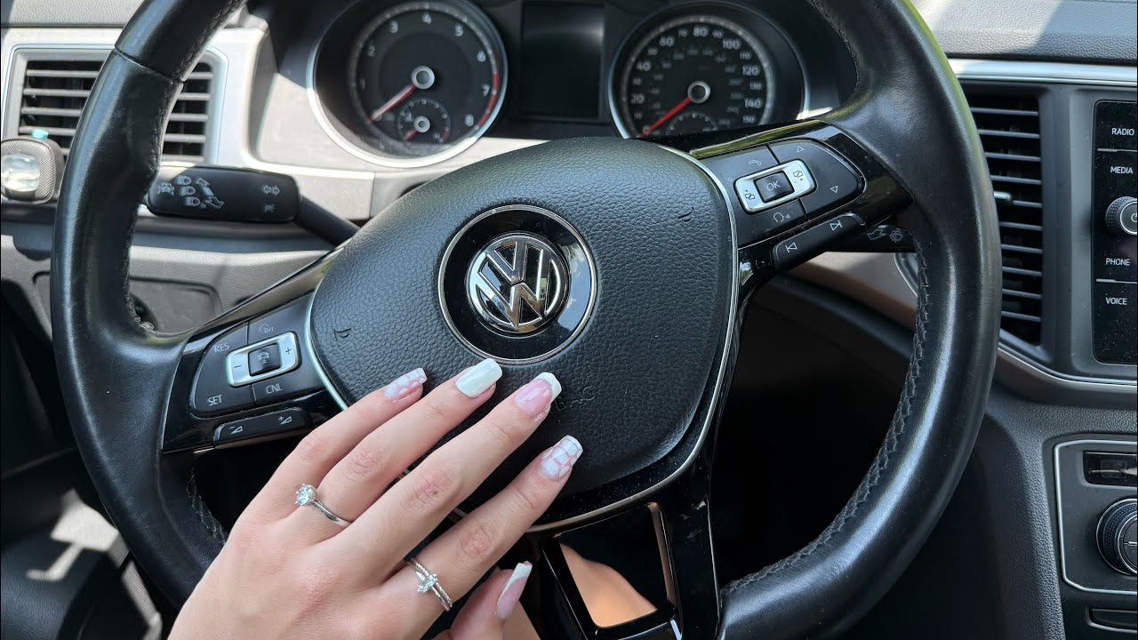 ASMR fast and aggressive tapping in my car