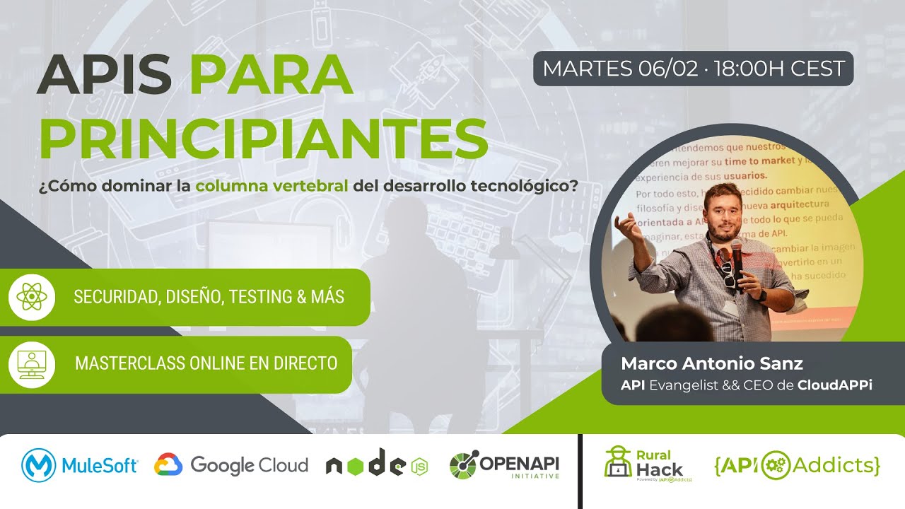 Masterclass APIs para Principiantes: ¡Descubre el mundo de las APIs! 🚀