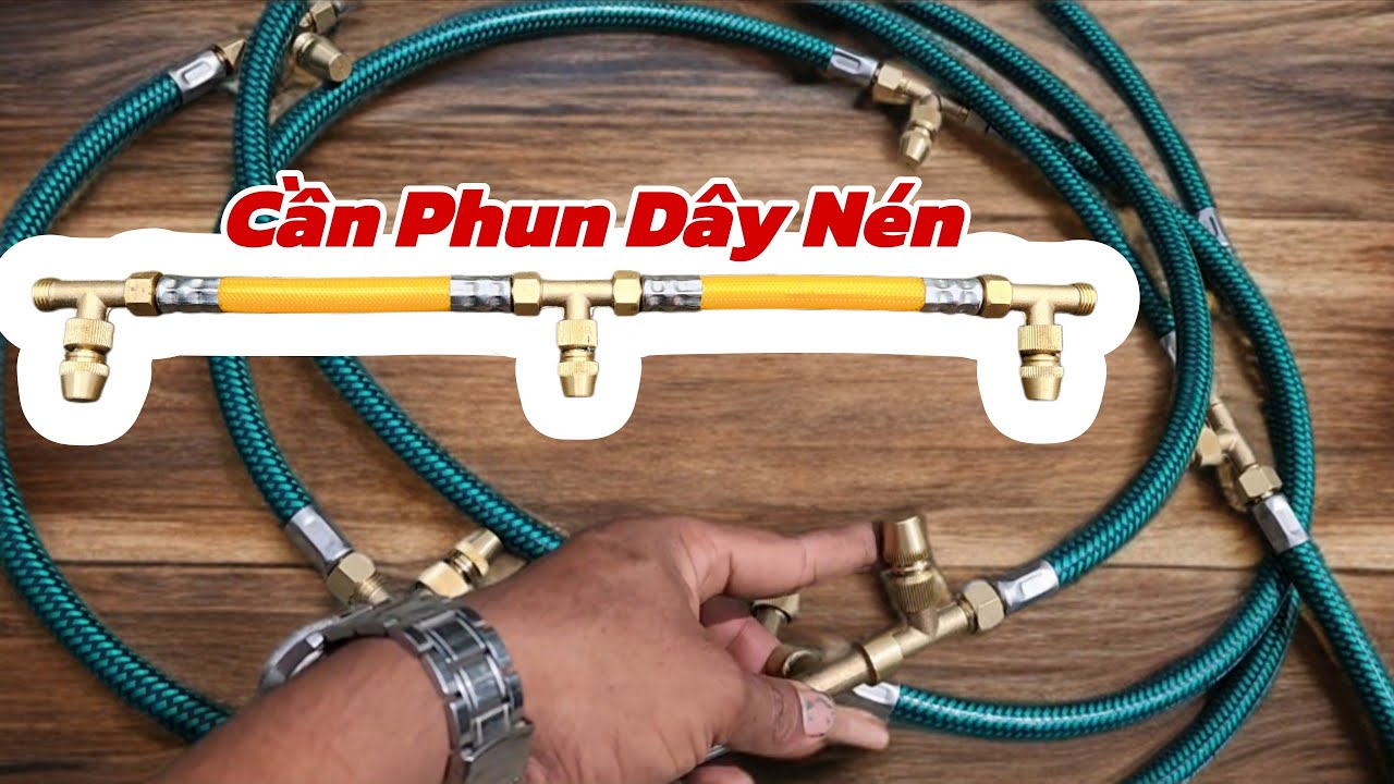 Cần phun dây nén cải tiến mới, có thể tháo rời linh hoạt 