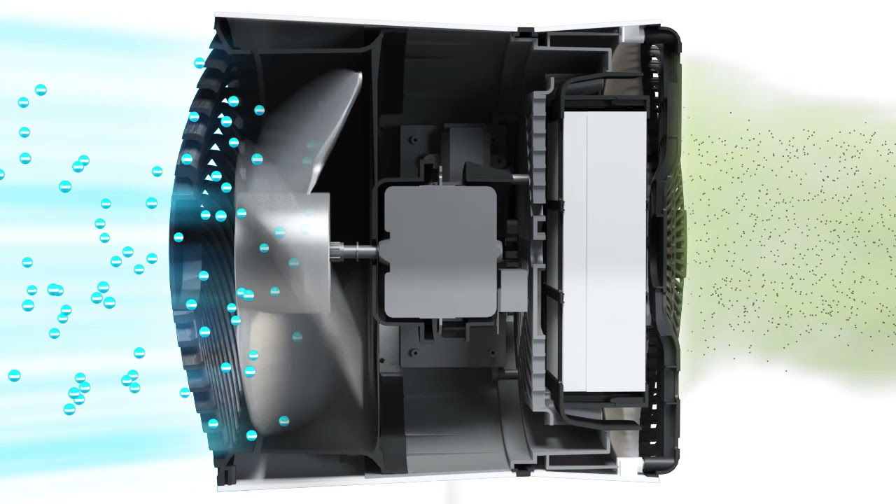 Air Shower Fan 3D Animation