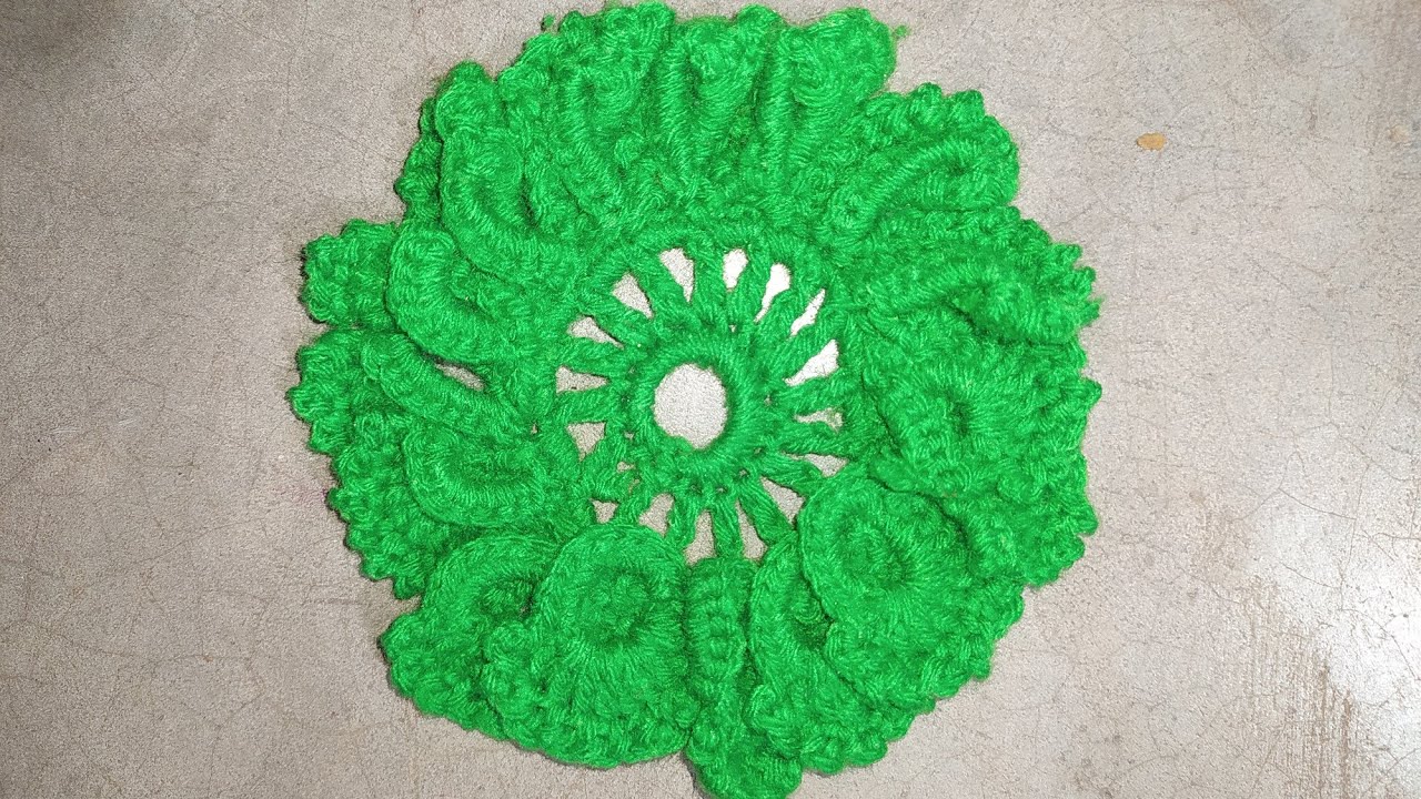 Beautiful crochet flower design 🌼🌼🌼🌼🌼
