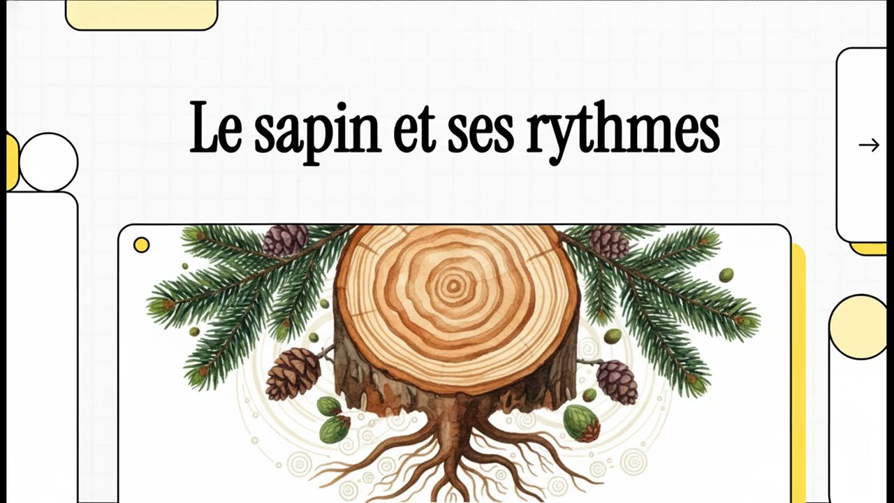 Le sapin et ses rythmes | Croissance saisonnière, mensuelle et quotidienne du sapin baumier