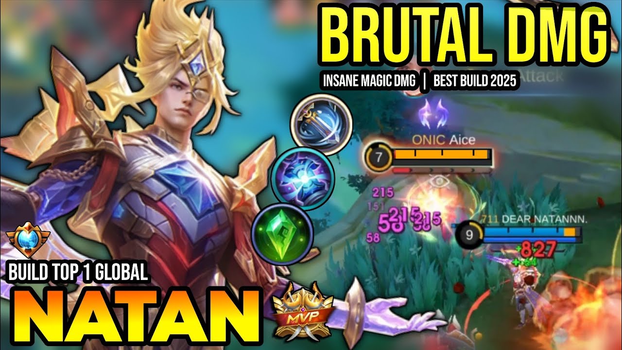 NATAN BEST BUILD 2025 | BUILD TOP 1 GLOBAL NATAN GAMEPLAY | MOBILE LEGENDS✓