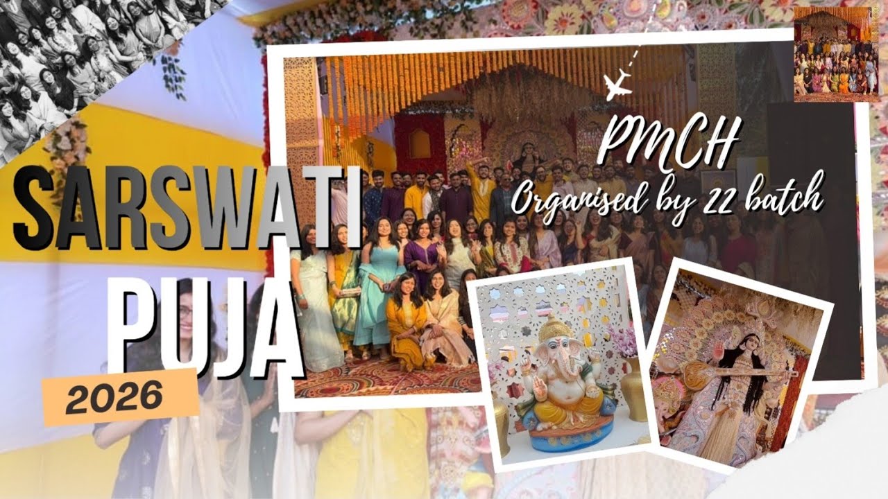 PMCH Saraswati Puja 2026 | Medical College Vibes ✨ | Saraswati Puja Celebration
