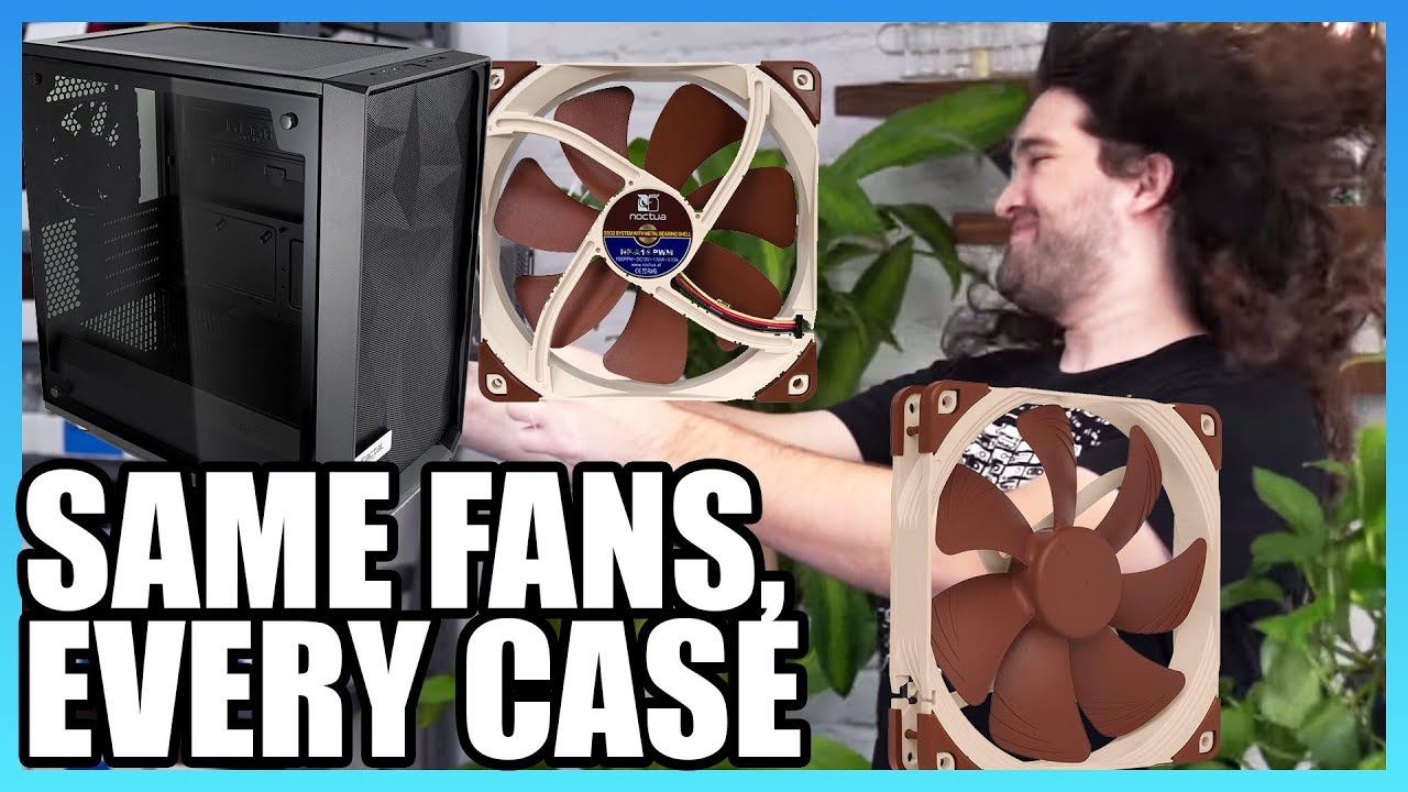 Test: Same Fans in Every Case & Noise Normalized Case Thermals