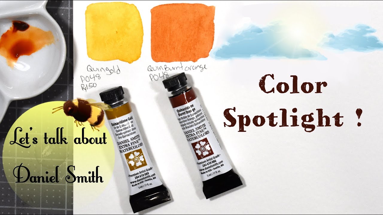Color Spotlight: Daniel Smith Quinacridone Gold & Quin Burnt Orange