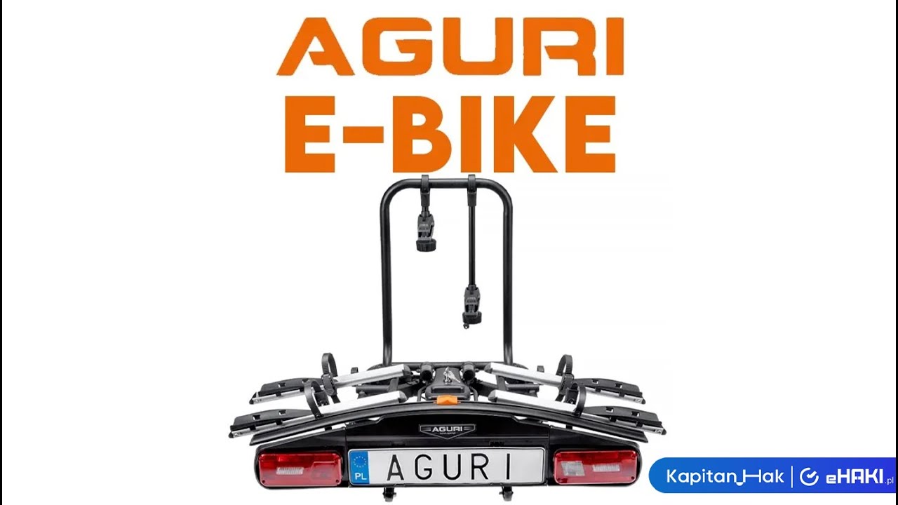 Bagażnik rowerowy na hak holowniczy Aguri E-bike &ndash; Wygodny spos&oacute;b na przew&oacute;z rower&oacute;w elektrycznych!