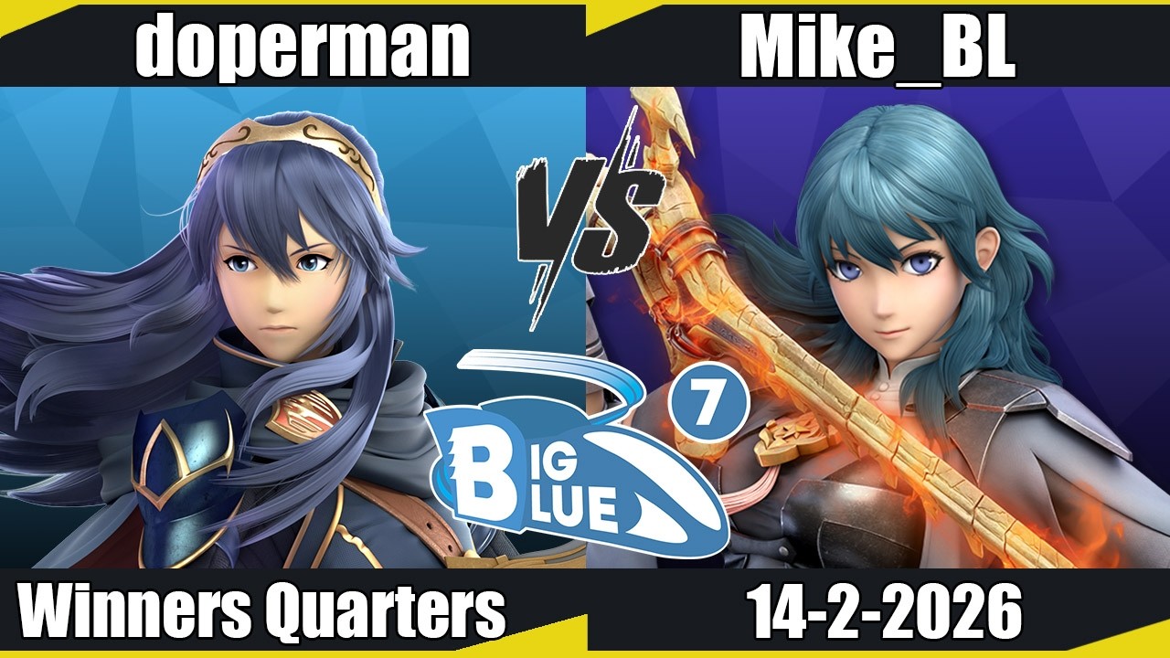Big Blue 7  - doperman (Lucina) vs Mike_BL (Byleth) WQ - SSBU