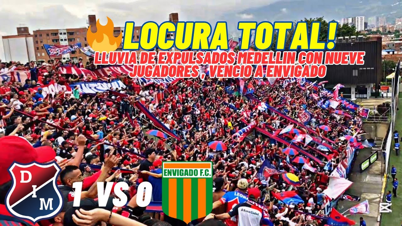 Lluvia de expulsados - MEDELLÍN CON 9 venció 1 - 0 envigado Fc fecha 3 liga BetPlay