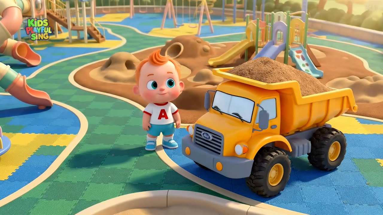 Construction Vehicles Song 🚜 Excavator, Dump Truck & Bulldozer | Nursery Rhymes for Kids