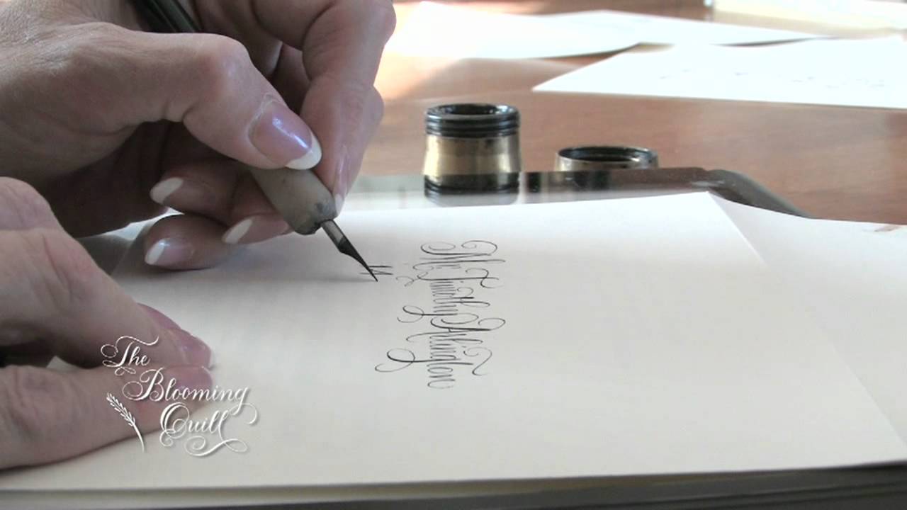 Bella Figura Calligrapher Debi Zeinert of Blooming Quill