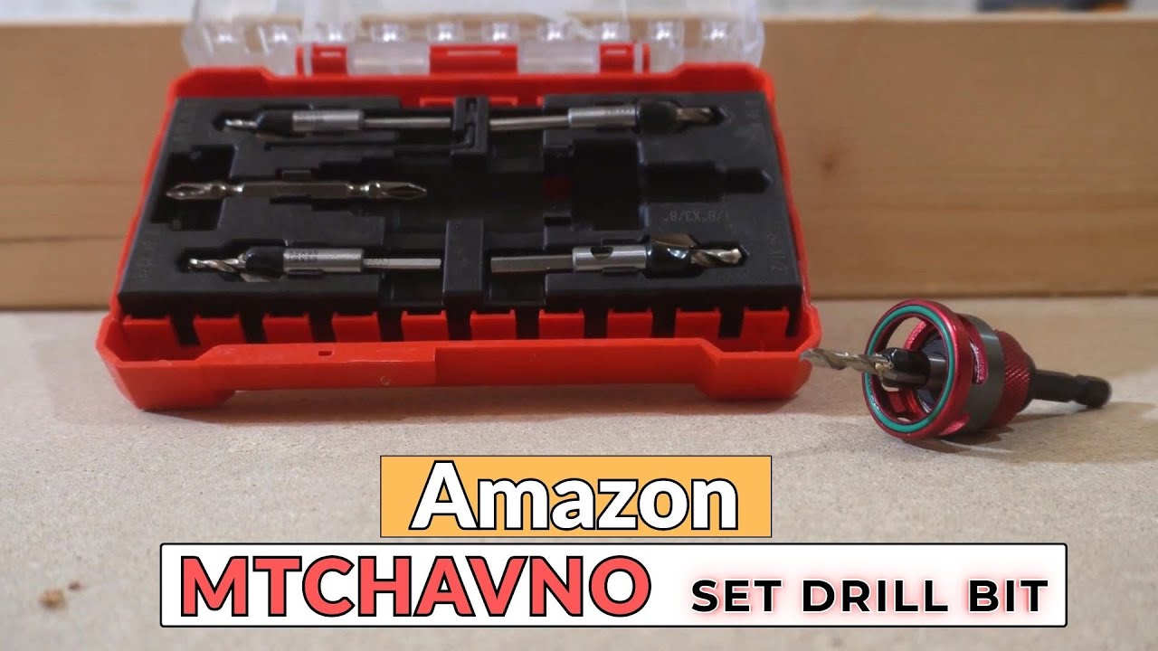 Mtchavno Countersink Drill Bit Set
