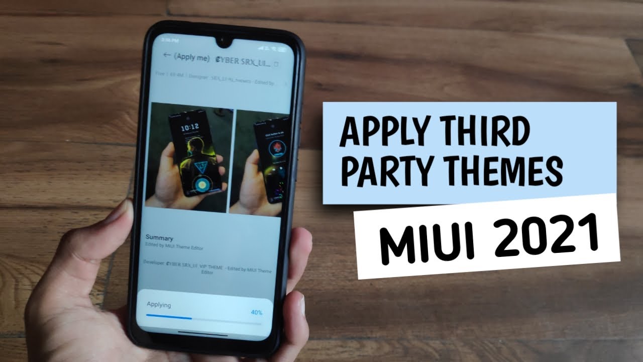 Apply third party themes in any Miui device | 2021 Latest Method | Tutorial Part 1 | Apply any theme