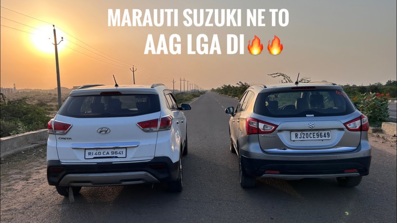 CRETA 1.4 VS 1.3 S-CROSS DRAG RACE #hyundai #marutisuzuki #drag #race #viral #youtube #tranding