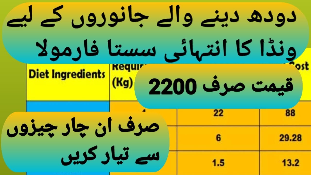 milking wanda formula!18 to 19%cp! Price. 2200/40kg ! 2 sa 3 litter milk barha ga!maximum 2300