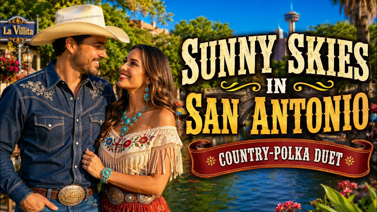 Sunny Skies In San Antonio | Tex-Mex Country Polka Duet | Texas Love Song