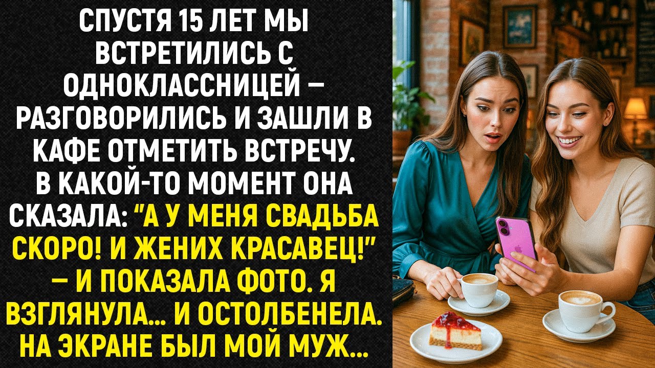 Спустя 15 лет мы встретились с одноклассницей ‘’А у меня свадьба скоро! И жених красавец!’’