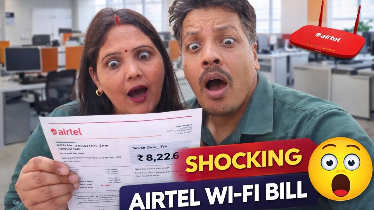 Airtel WiFi ka Bill dekh ke Shock 😱 | Phir Gaye Market Suit Lene | Daily Vlog